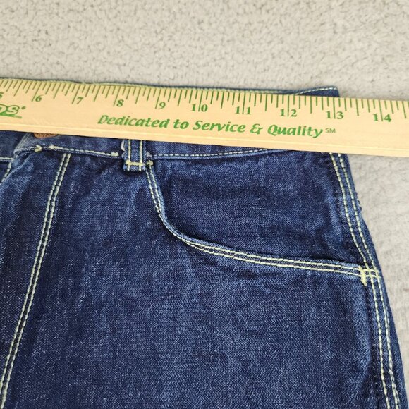 Vintage L'Avion Jeans 30 XL Bootcut Dark Wash Blue Denim Pants Western Rodeo - Picture 3 of 10